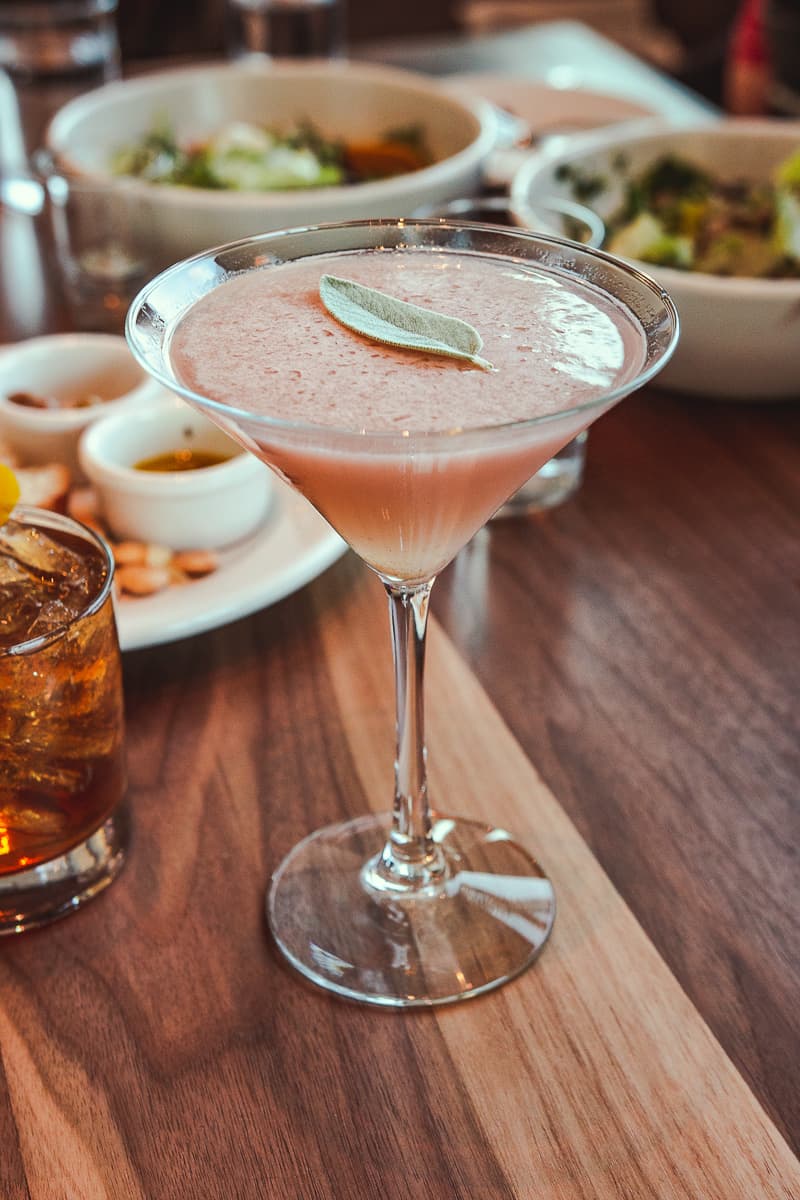 Sage Pear Gimlet at Commoner & Co.