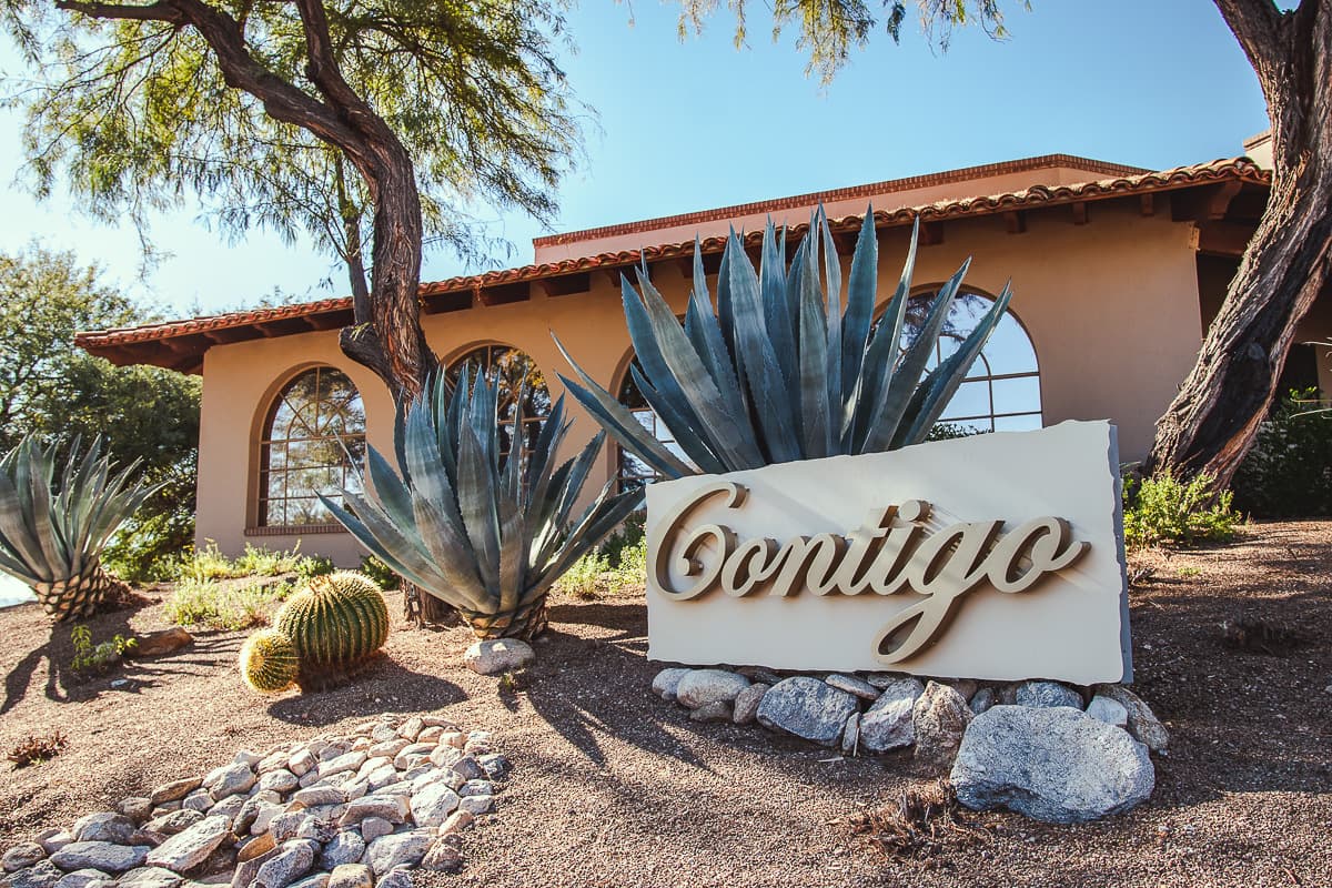 Facade at Contigo Latin Kitchen (Credit: Jackie Tran)