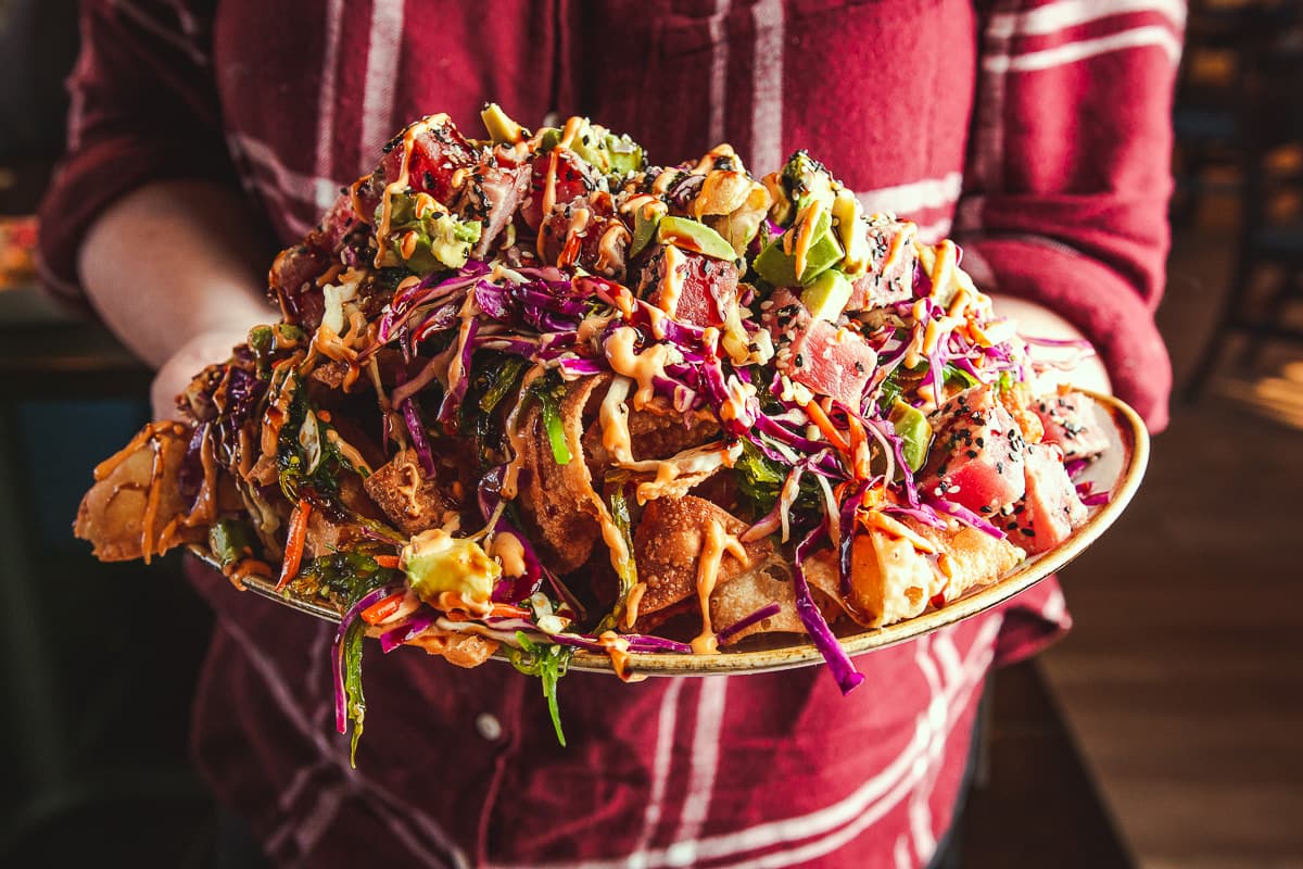 Ahi Nachos at Copper Rock Craft Eatery (Credit: Jackie Tran)