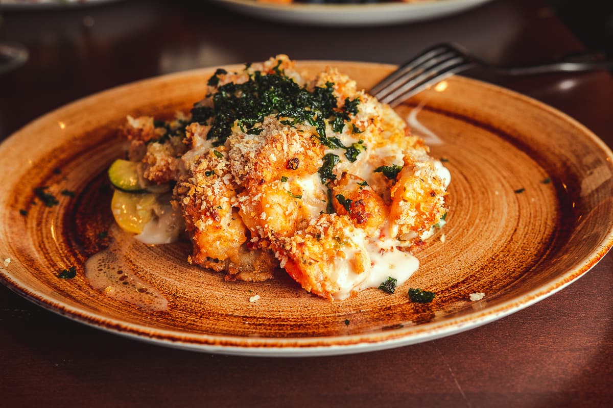 Shrimp-stuffed Flounder at Copper Rock Craft Eatery (Credit: Jackie Tran)