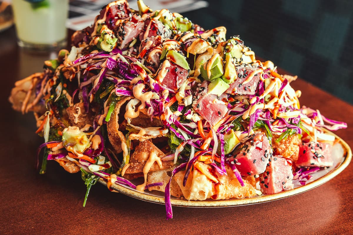 Ahi Nachos at Copper Rock Craft Eatery (Credit: Jackie Tran)