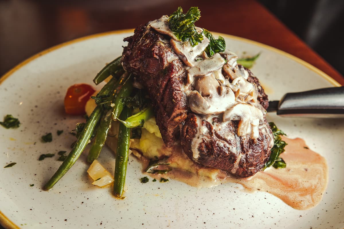 Copper Rock's Signature Filet Mignon at Copper Rock Craft Eatery (Credit: Jackie Tran)