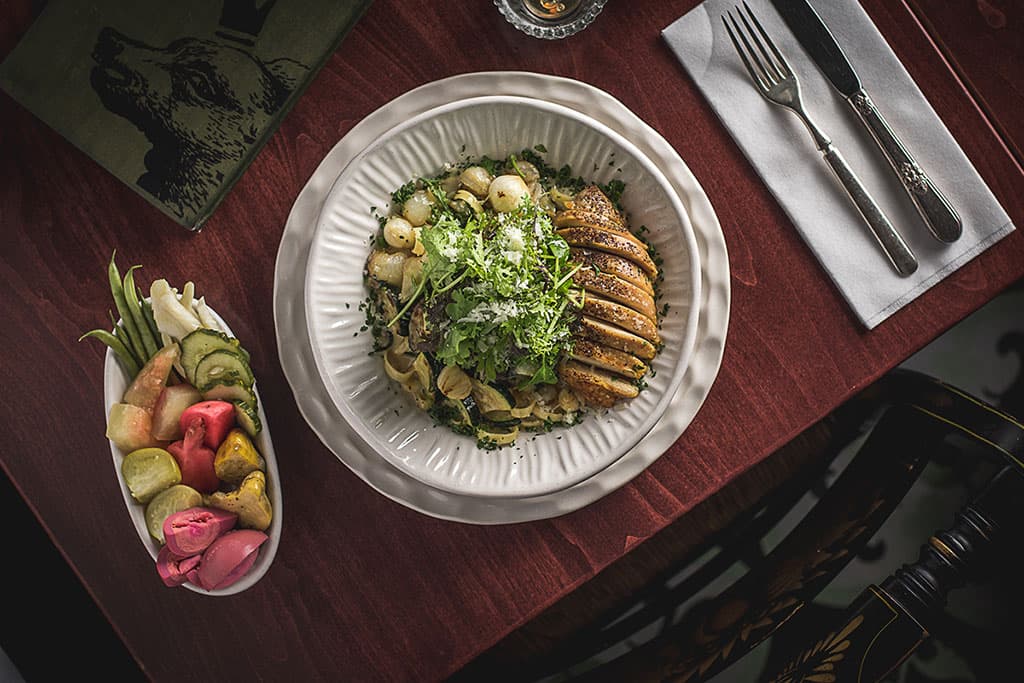 Pasta & Pickled Vegetables at Coronet (Photo by Jackie Tran)