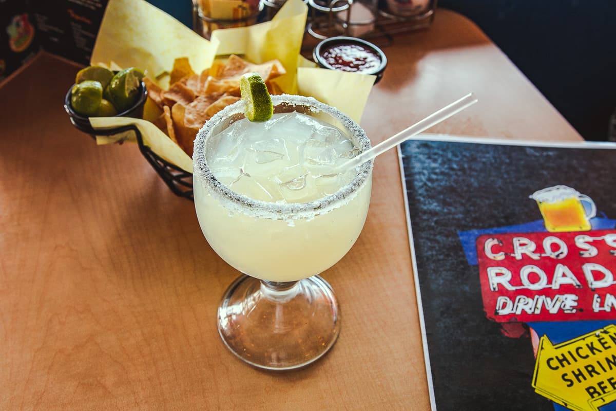 Margarita at Crossroads Restaurant