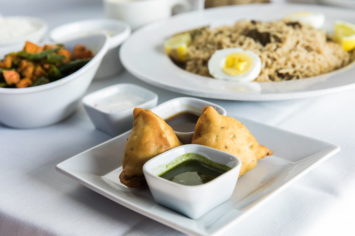Vegetable Samosas at Curry Leaf Indian Restaurant (Credit: Taylor Noel Photography)
