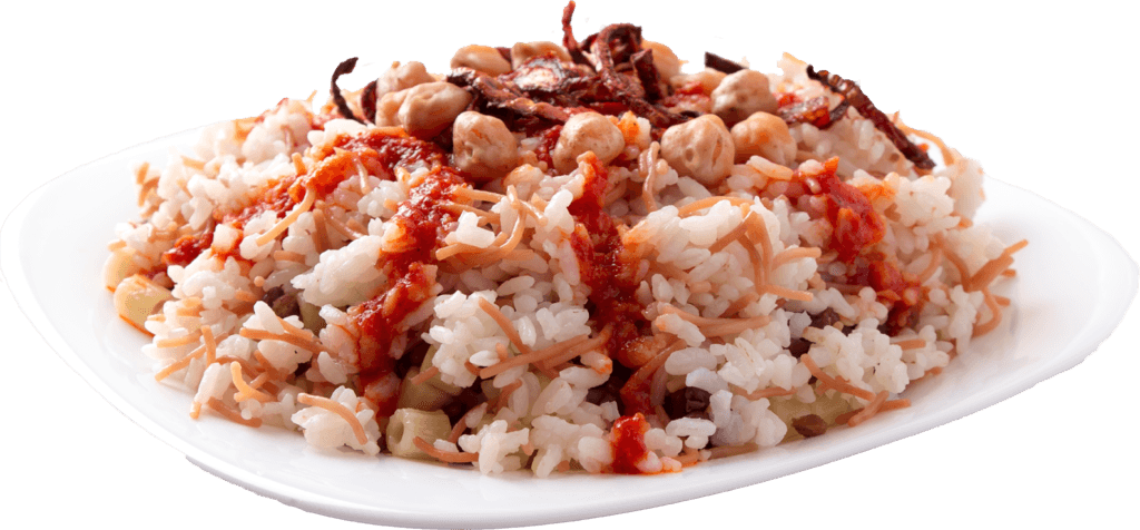 a plate of food with rice