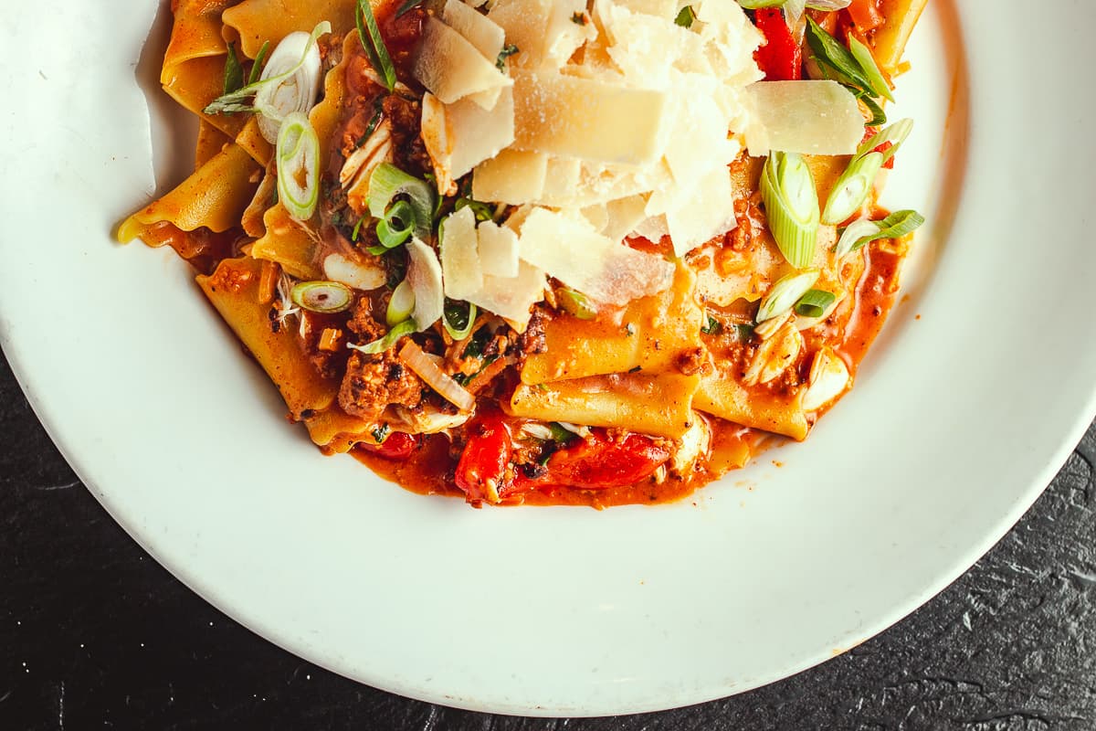 Pappardelle Diablo at Dante's Fire (Credit: Jackie Tran)