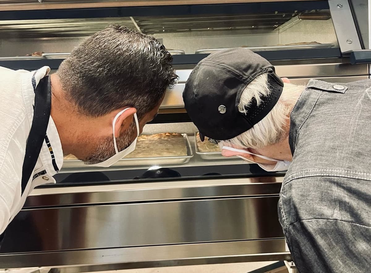 Carlotta Flores and Don Guerra baking (Photo courtesy of The Monica)