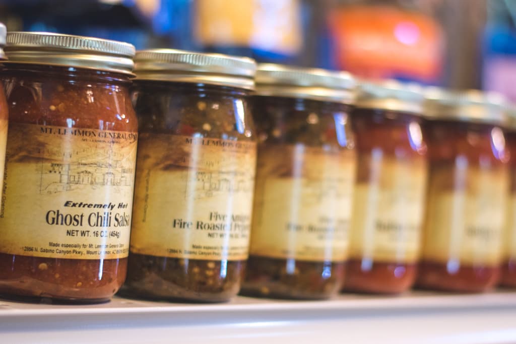 Salsas at the Mt. Lemmon General Store & Gift Shop (Credit: Jackie Tran)