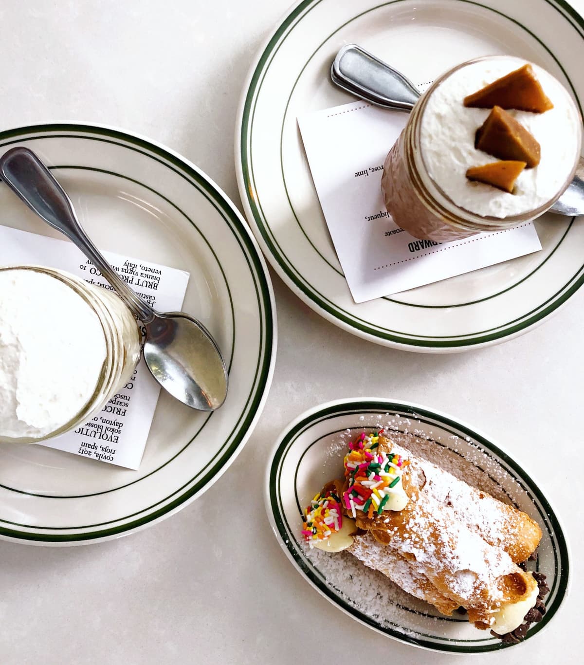 Dessert options at Reilly Craft Pizza & Drink