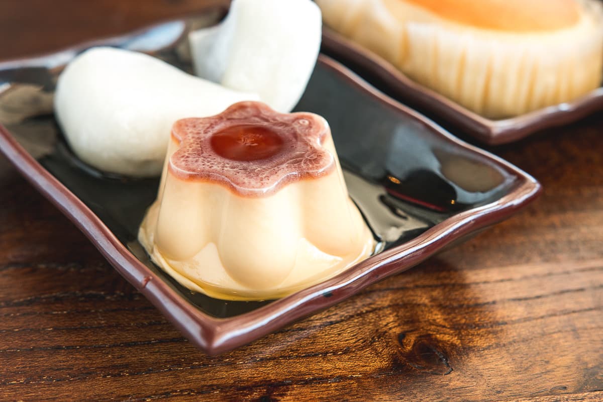 Pudding at Maru Japanese Noodle Shop