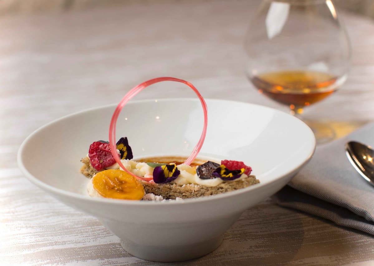 Sweet Corn Creme Brulee at PY Steakhouse