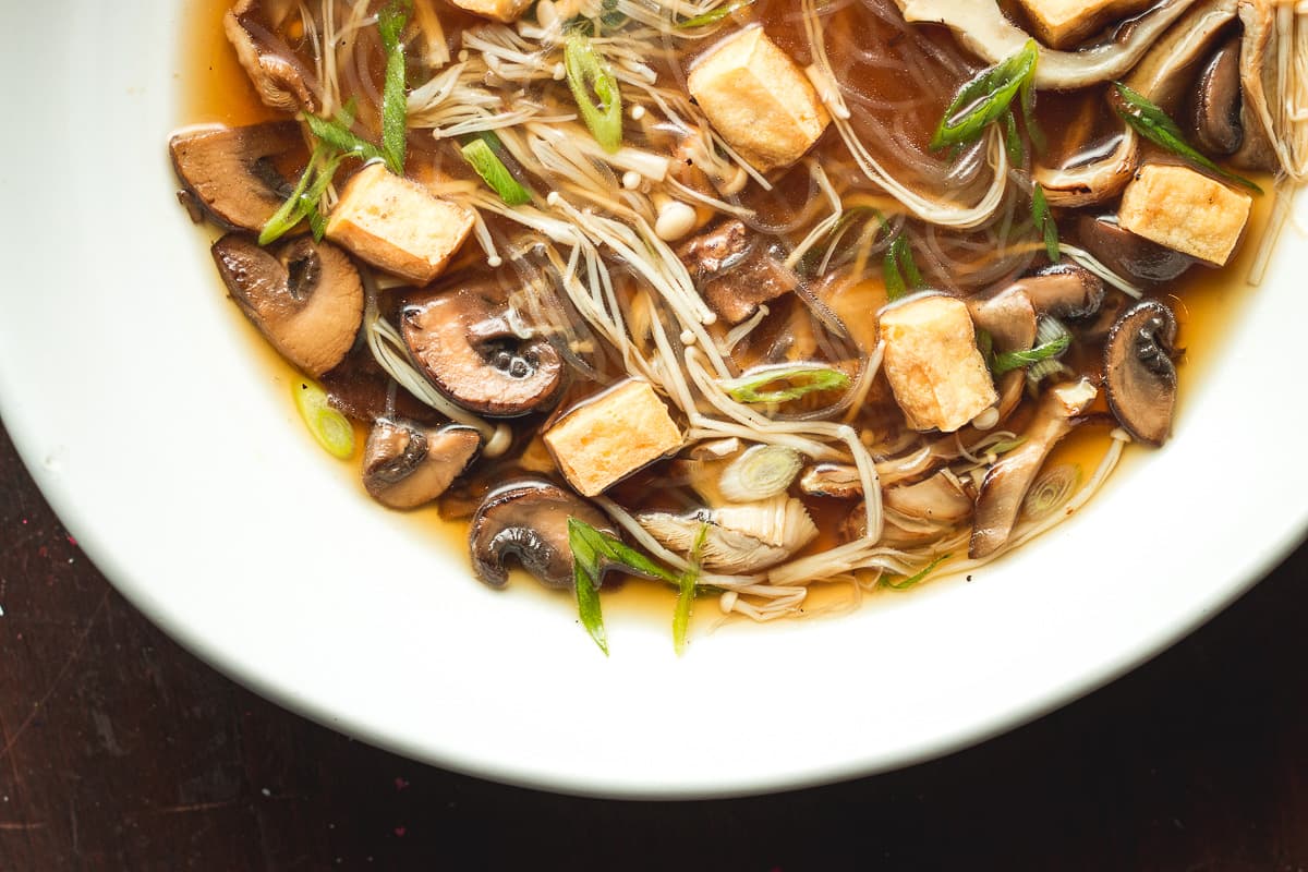 Tsuruoka Mushroom Soup at DOWNTOWN Kitchen + Cocktails (Credit: Jackie Tran)