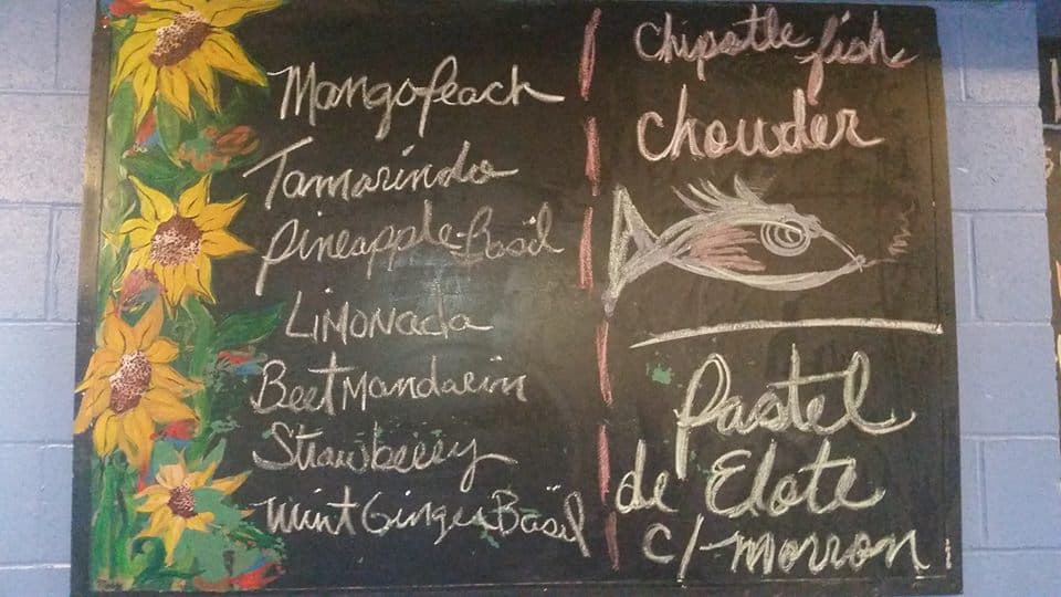 Daily Special Board at Little Cafe Poca Cosa