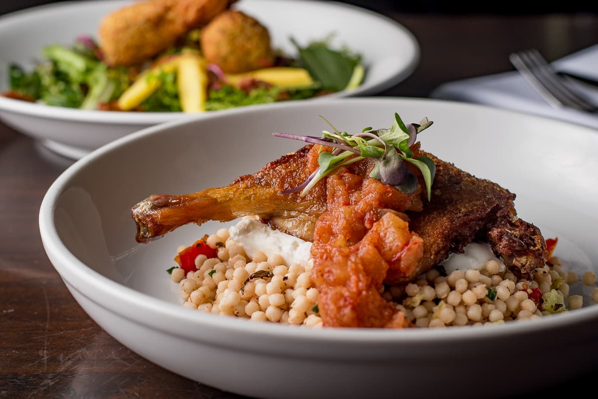 Confit Duck Leg at Agustin Kitchen (Credit: Jackie Tran)