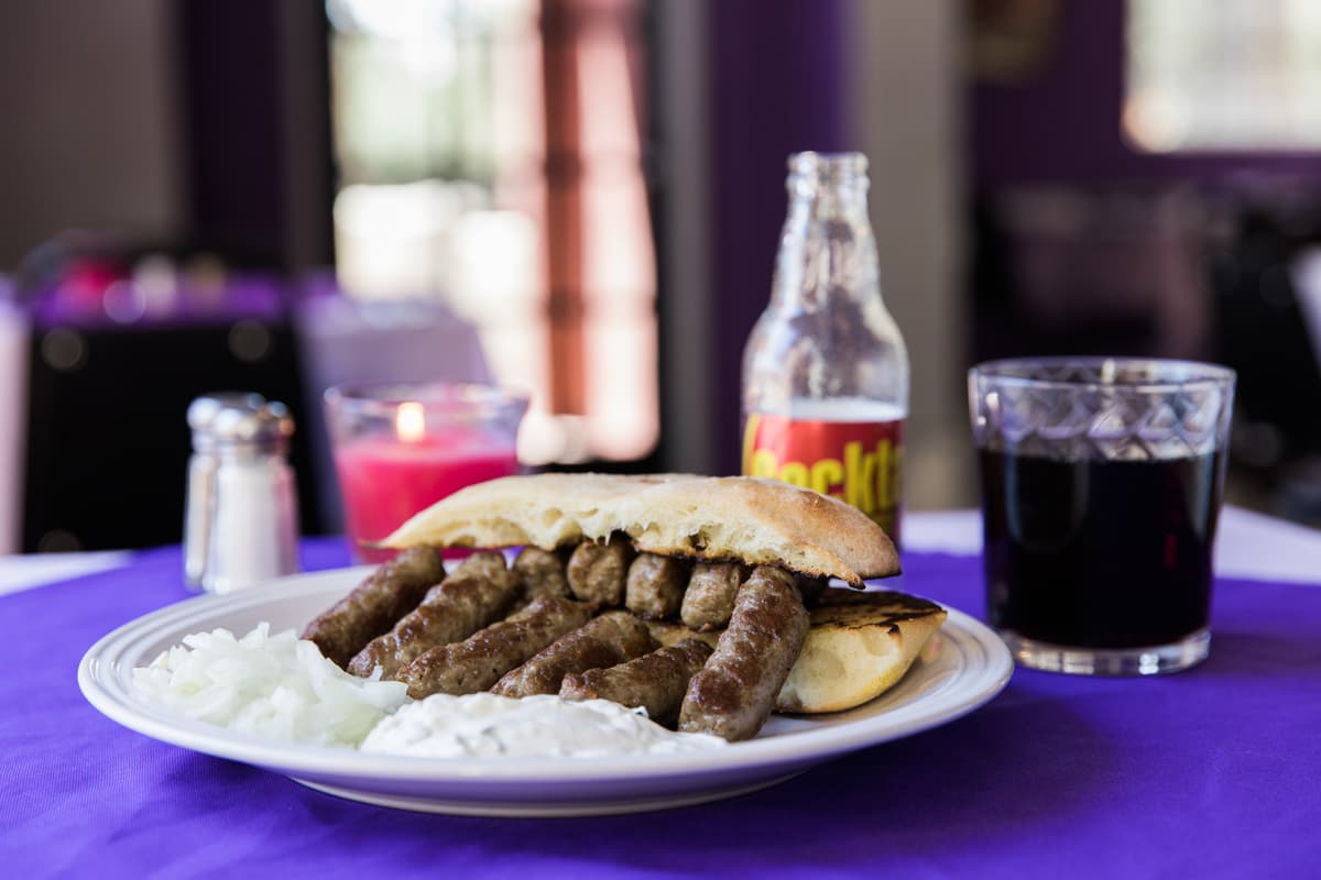 Cevapi and Cockta at Chef Alisah's Restaurant (Credit: Taylor Noel Photography)