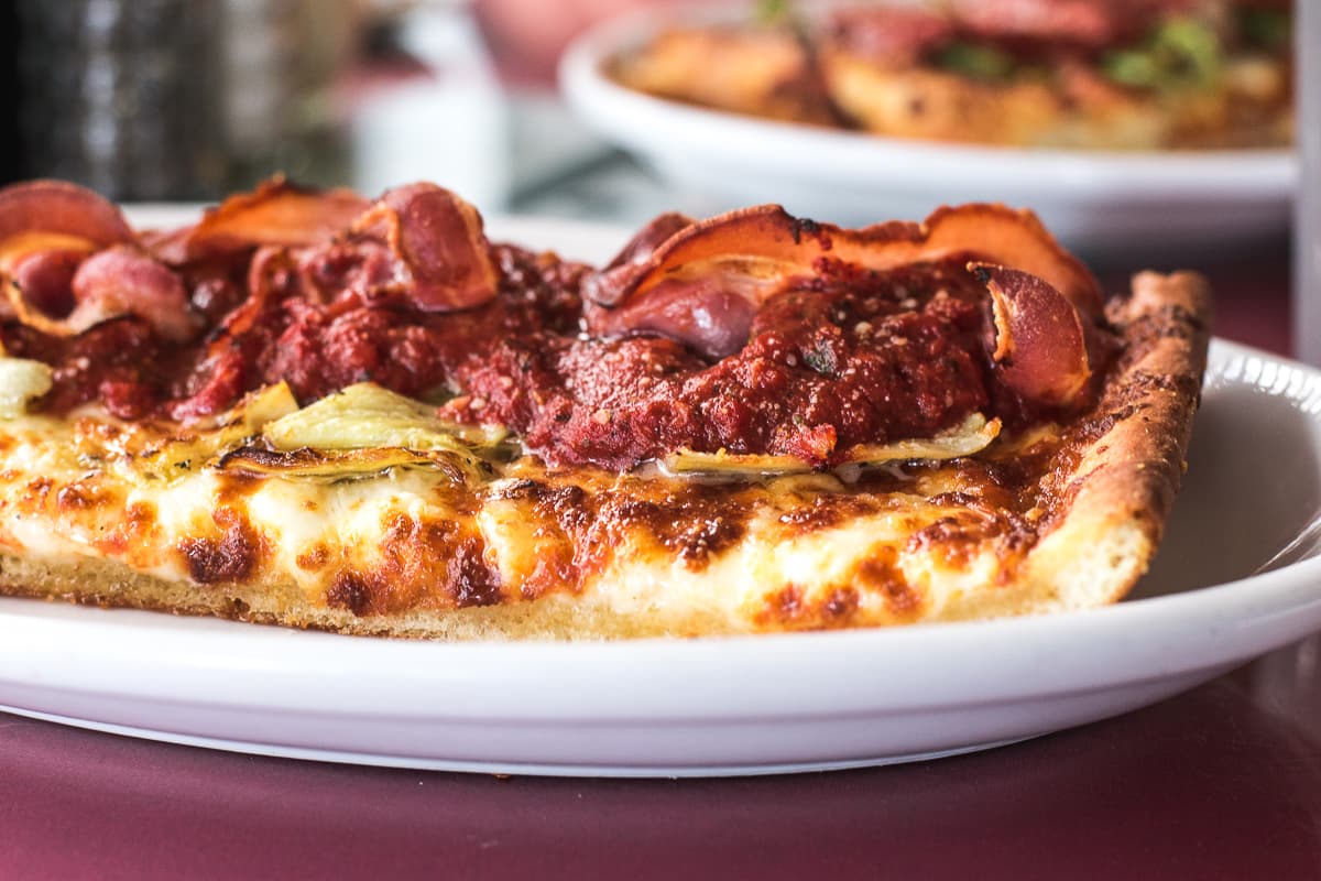 Deep Dish Slice at Rocco's Little Chicago (Credit: Jackie Tran)