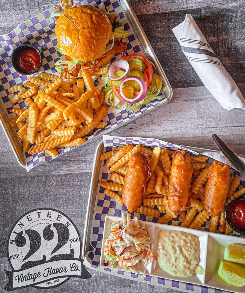 food on a table