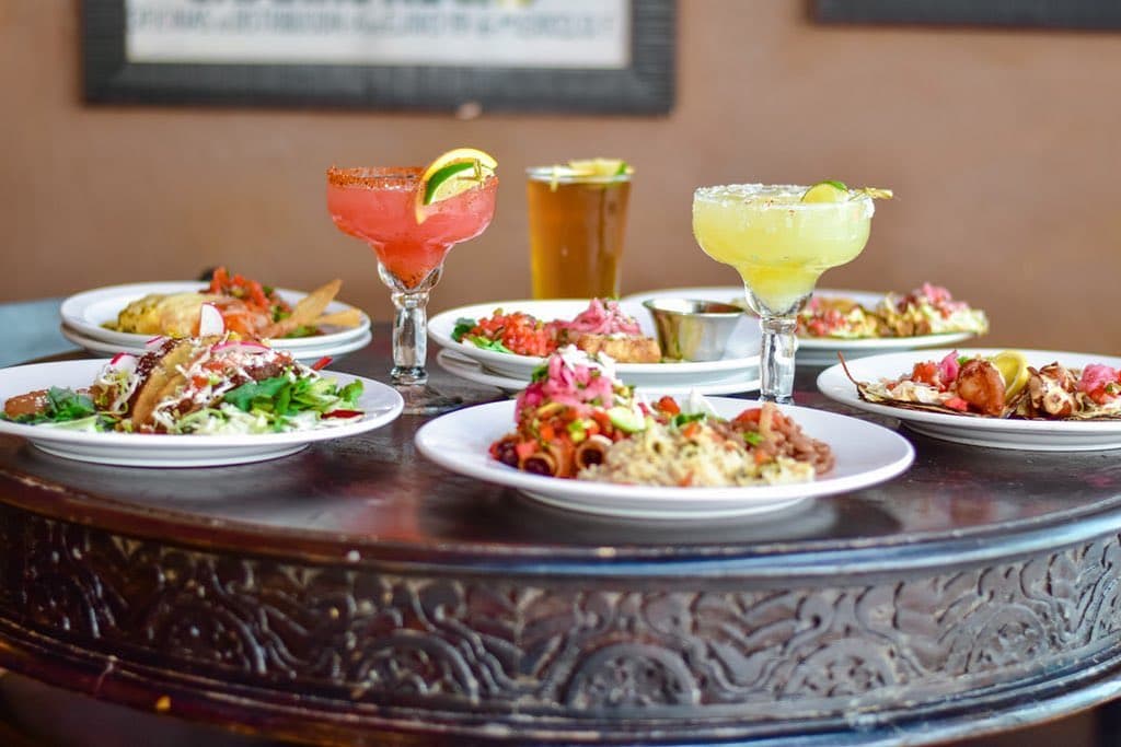 a plate of food on a table