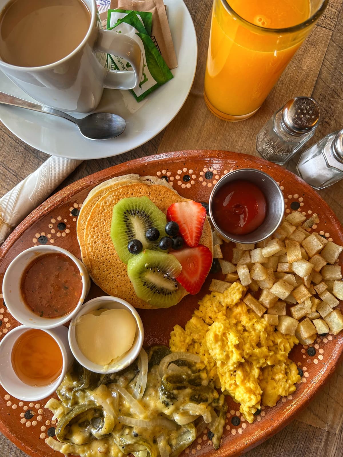Breakfast at Del Cielo Tamales