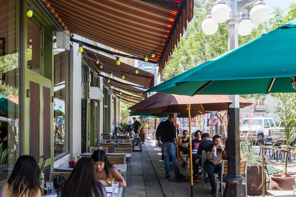 Cup Cafe patio (Photo courtesy of Hotel Congress)