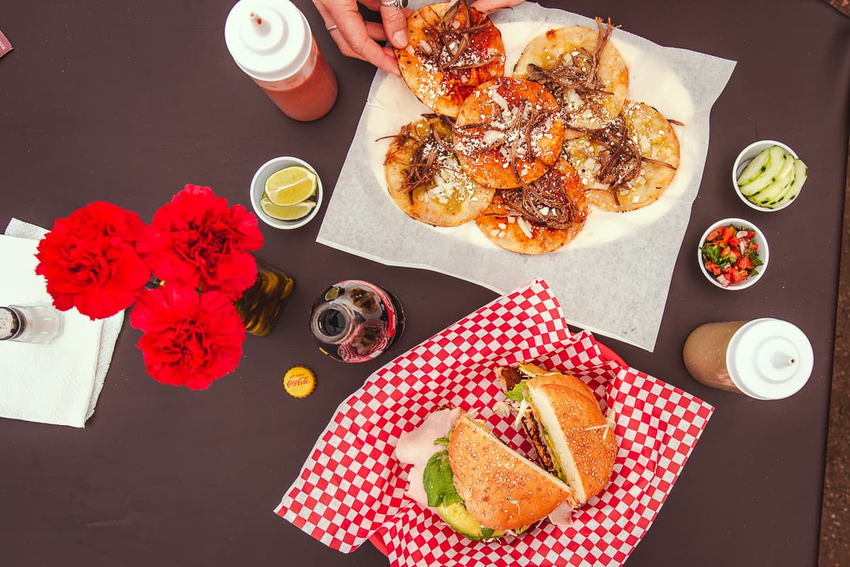 Chalupas and Cemita at El Antojo Poblano (Credit: Jackie Tran)