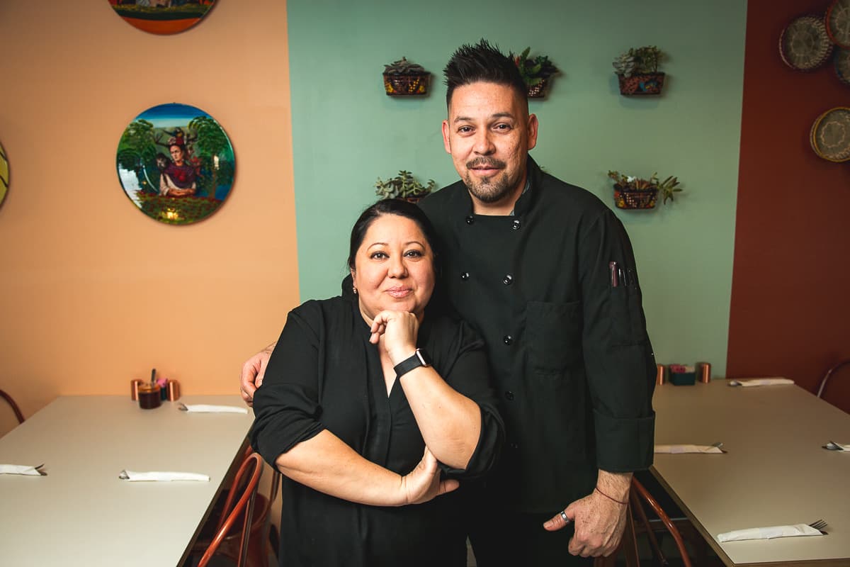 Blanca Mark and Yaxkin Andrade at El Chinito Gordo (Credit: Jackie Tran)