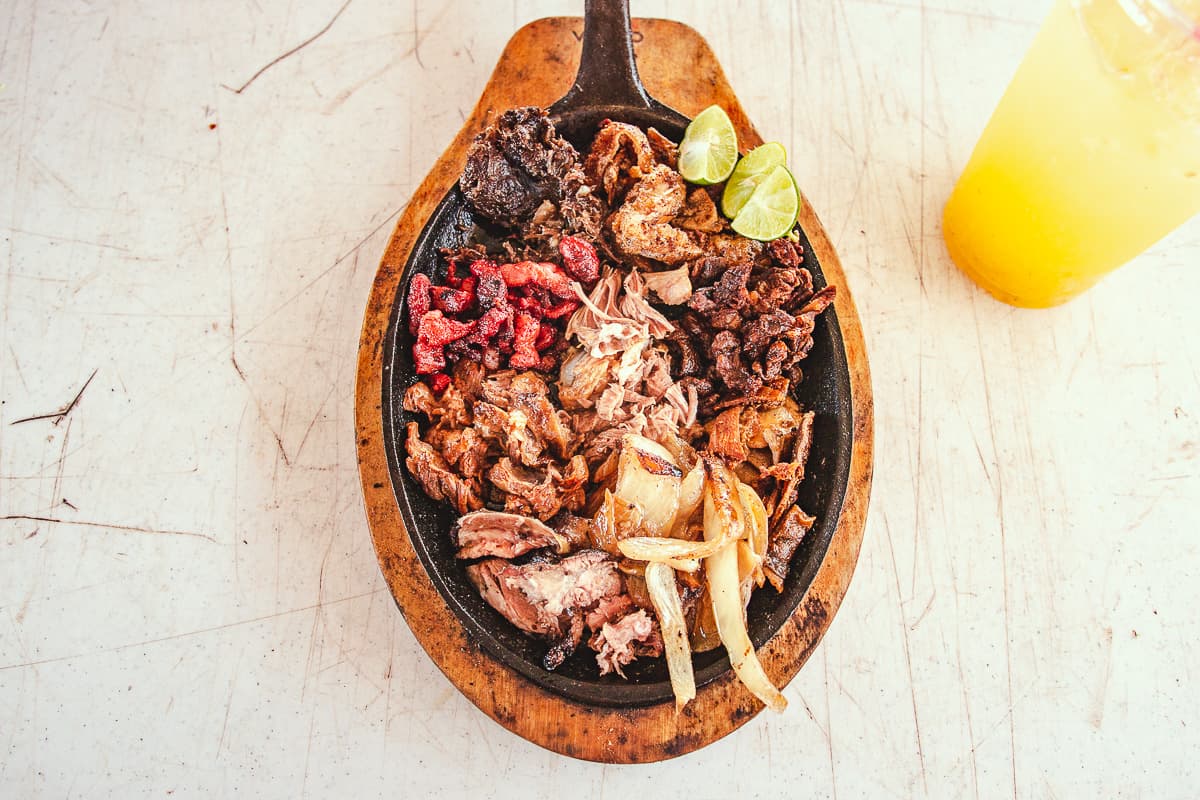 Parrillada from El Taco Rustico at the Tohono O'odham Swap Meet