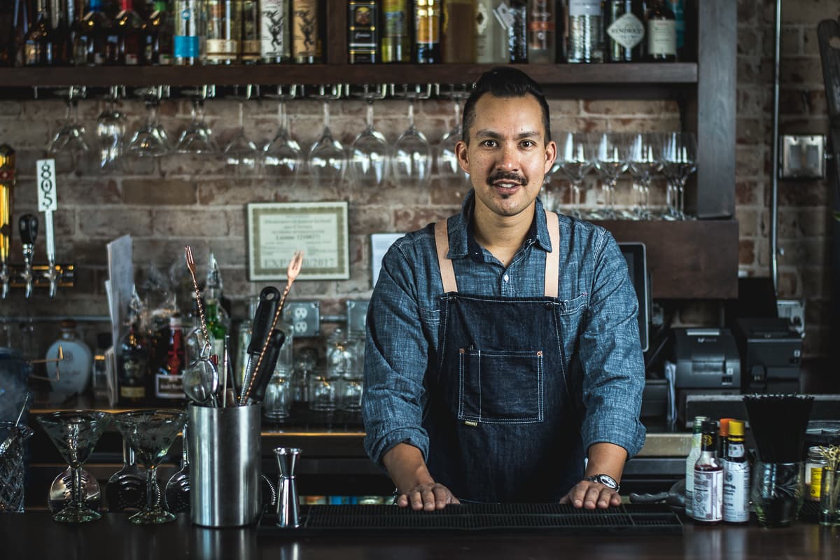 Beverage manager Eric Harding at Elvira's Elevated Latin Cuisine (Credit: Jackie Tran)