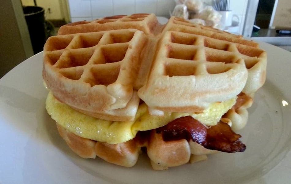 Waffle Sandwich at All the Buzz Cafe (Credit: All the Buzz)