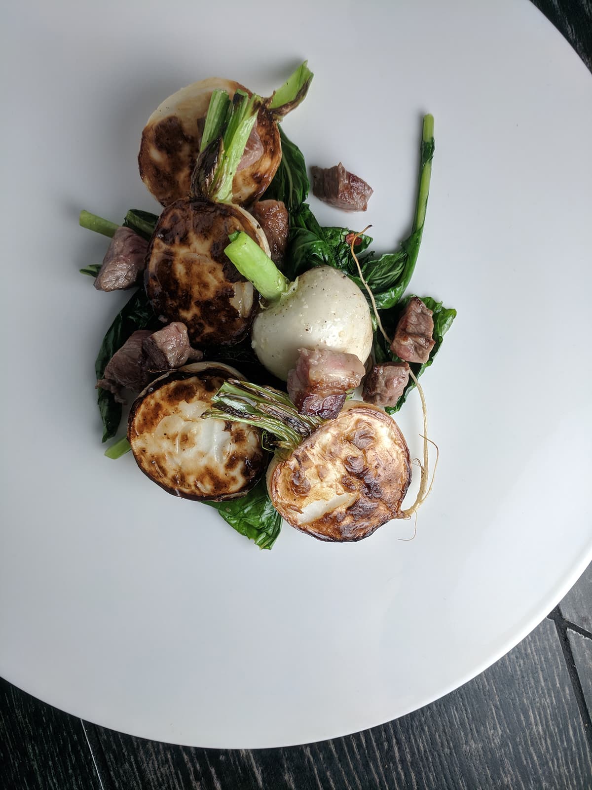Pan-Roasted Turnips at PY Steakhouse (Credit: Ryan Clark)