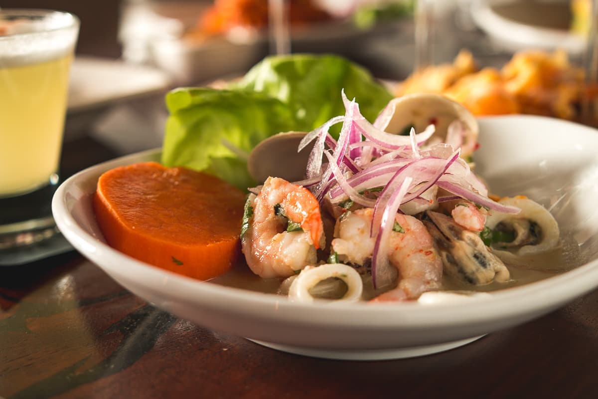 Ceviche Mixto Afrodisiaco at Villa Peru (Credit: Jackie Tran)