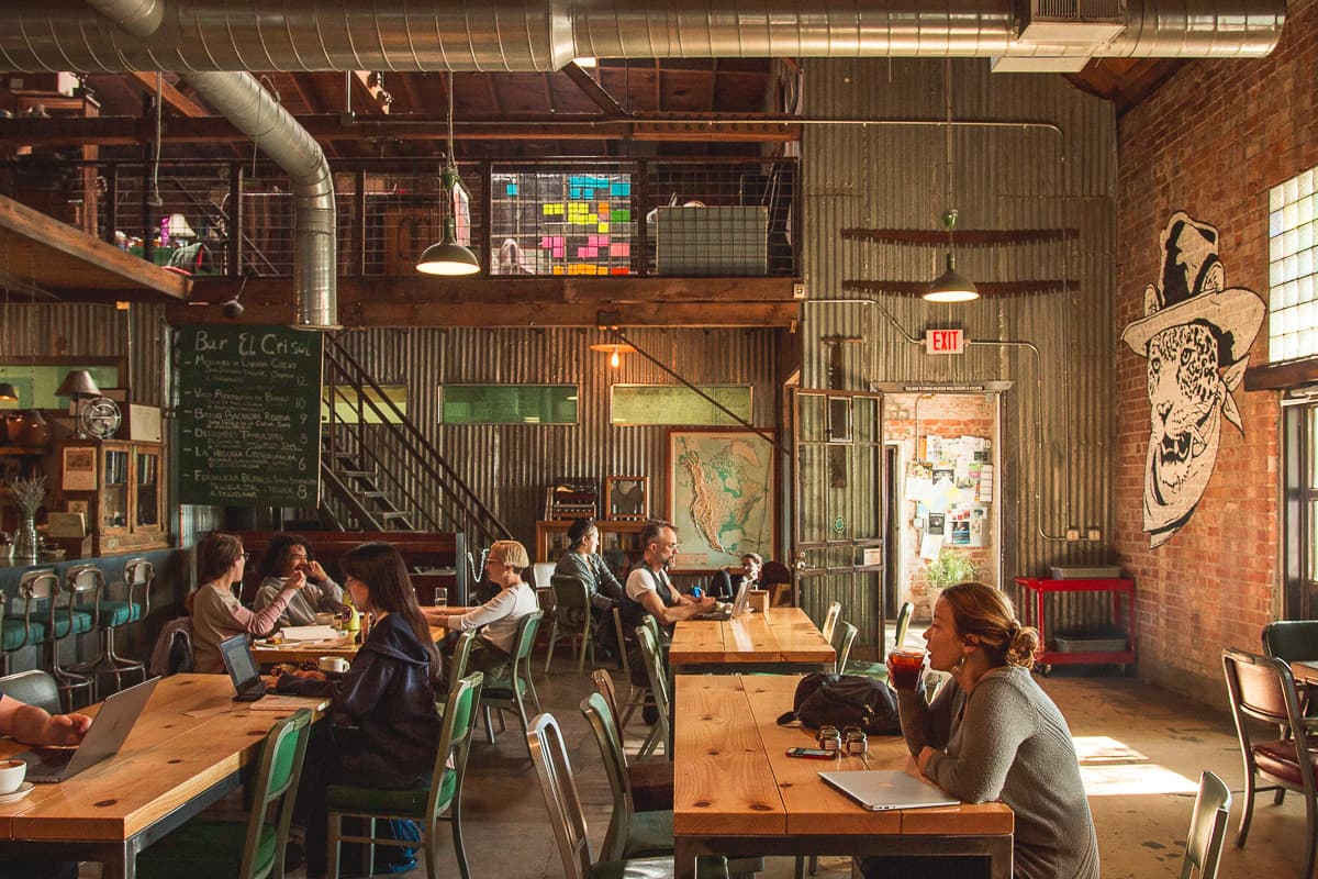 Interior at Exo Roast Co. / El Crisol Bar (Credit: Jackie Tran)