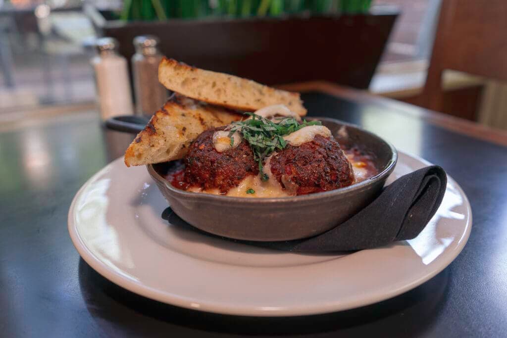 a plate of food on a table