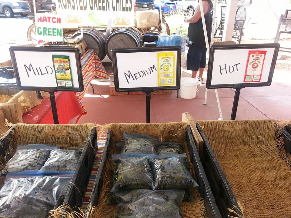 Roasted chiles for sales at Red's Roasters (Credit: Red's Roasters)