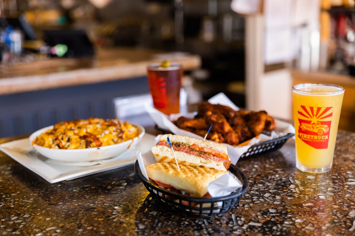Beer & bites at FireTruck Brewing (Photo by Taylor Noel Photography)