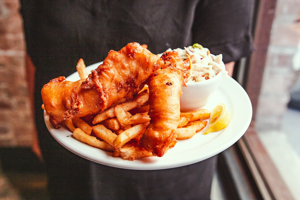 Fish & Chips at HUB Restaurant & Ice Creamery (Credit: Jackie Tran)