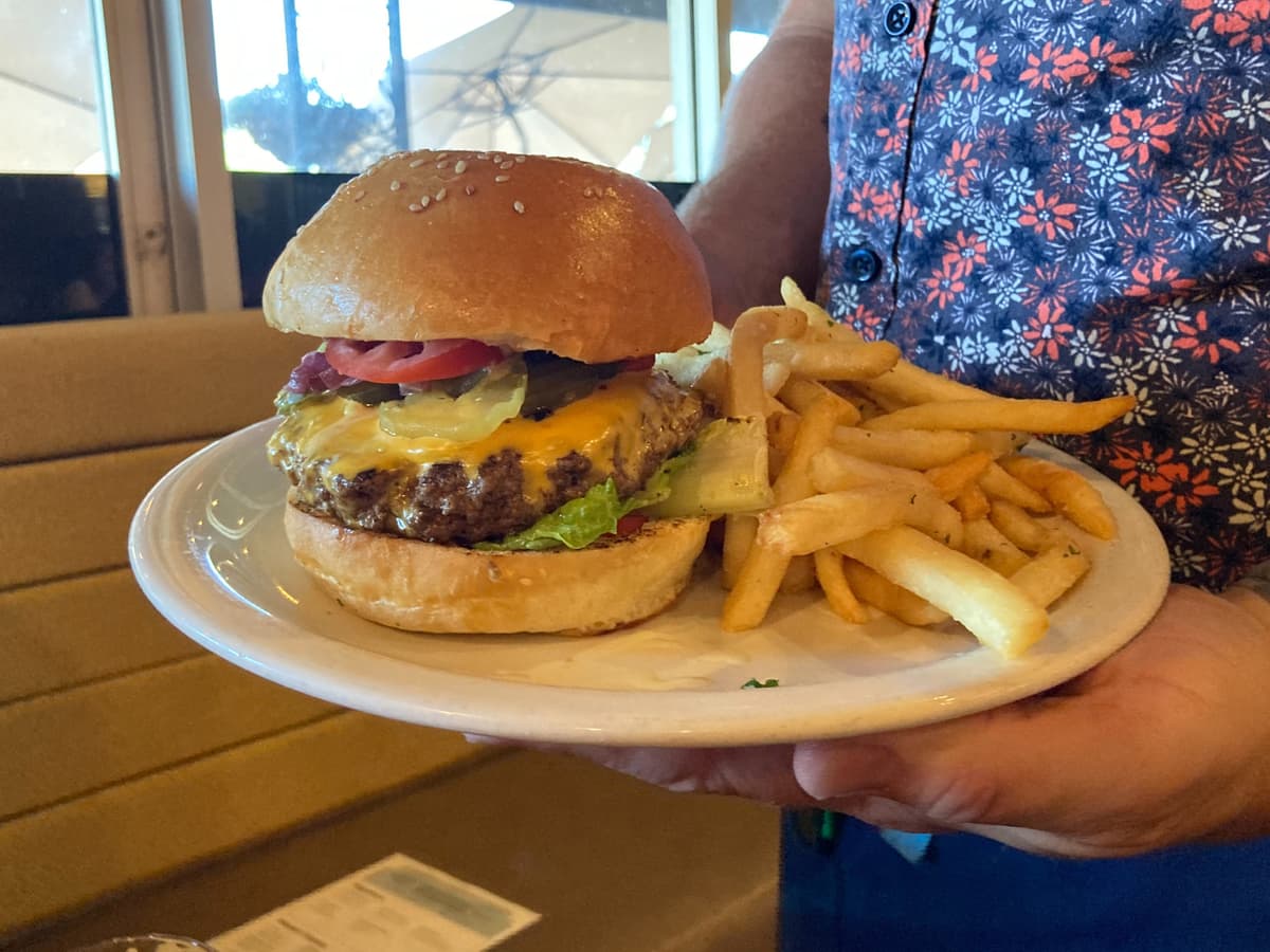"Animal Style" Burger at Flora's Market Run