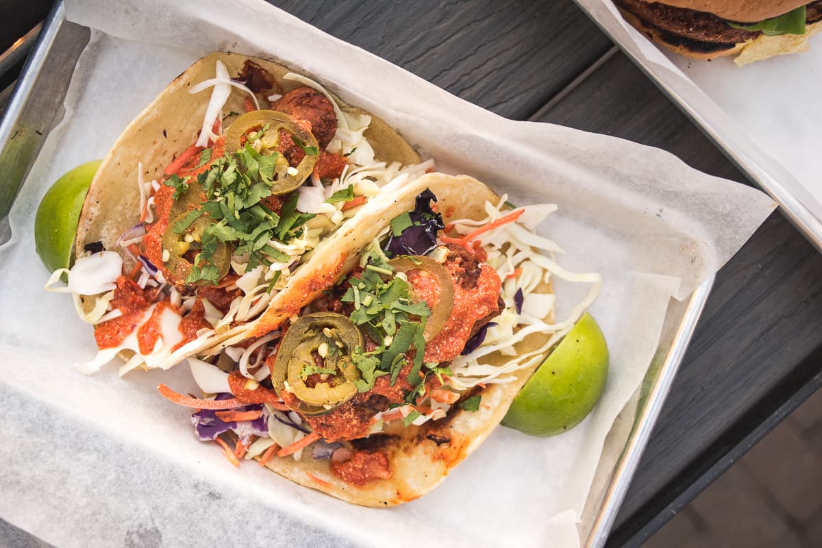 Veggie Tacos at Plaza Eats (Credit: Jackie Tran)