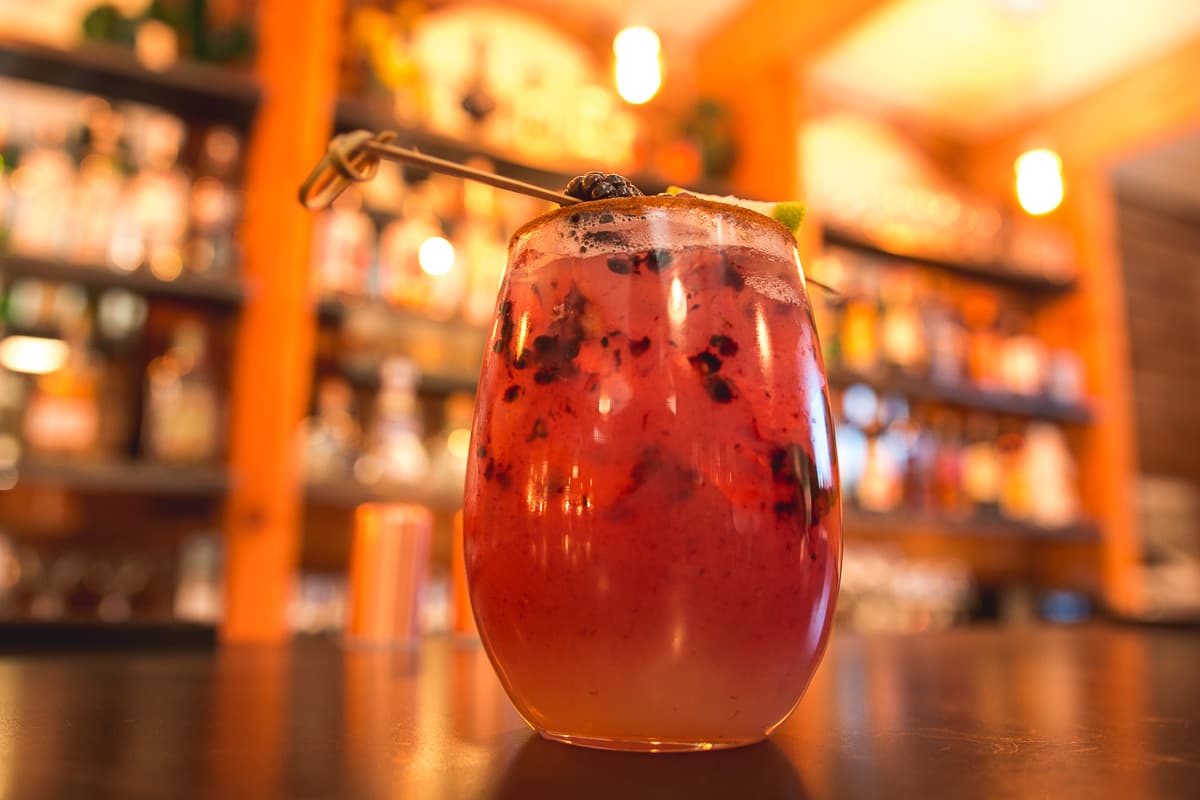 Blackberry Cinnamon Margarita at El Chinito Gordo (Credit: Jackie Tran)
