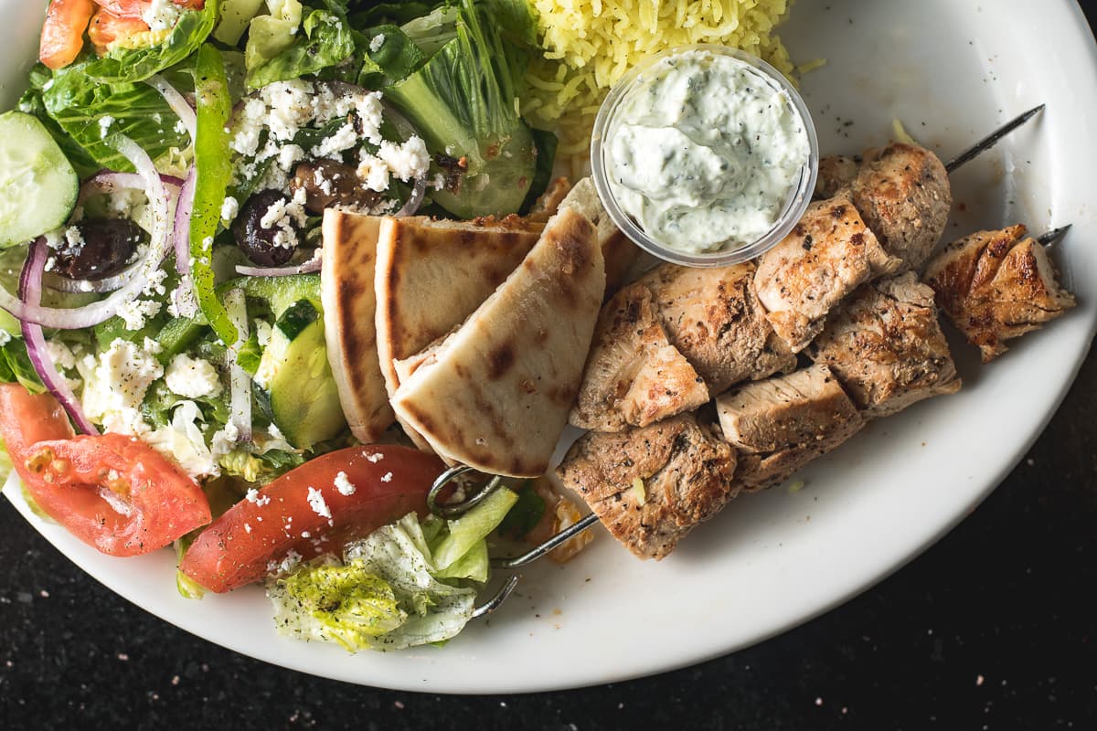 Chicken Souvlaki Kabob at Opa's Best (Credit: Jackie Tran)