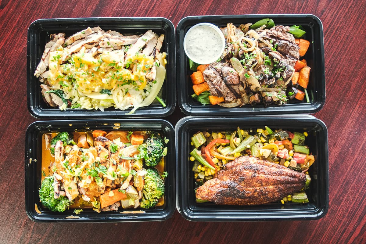 Prepared hot meals at the Hidden Grill (Credit: Jackie Tran)