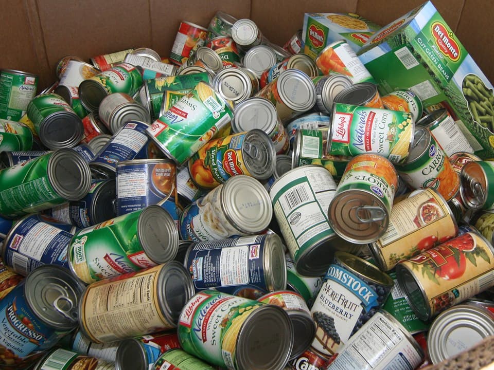 Donated Cans (Photo credit: Community Food Bank)