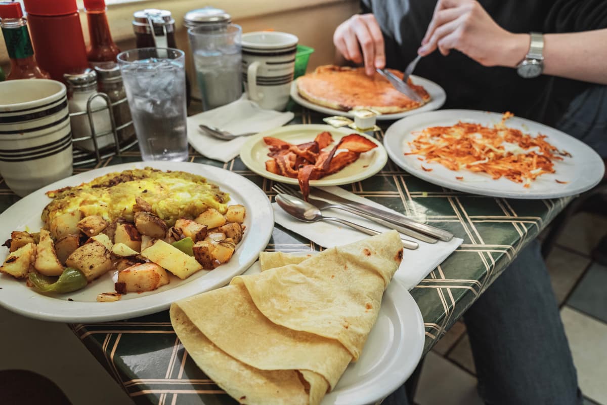 Green Chili & Cheese Omelette at Frank's