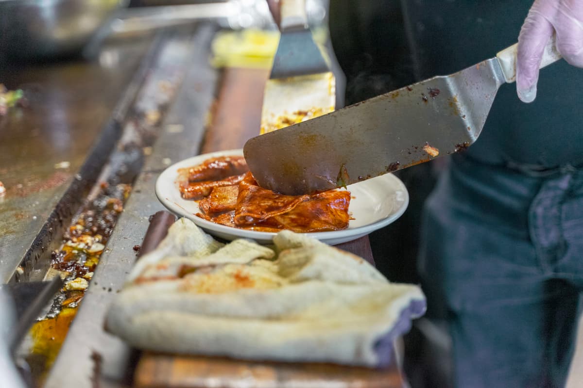 Michoacan-style Enchiladas at Francisco's
