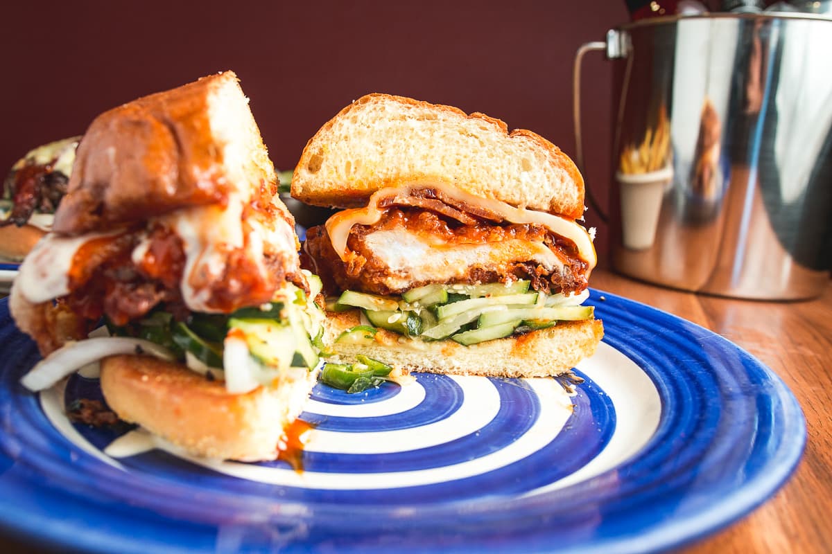 Buttermilk Fried Chicken Sandwich at Divine Bovine (Credit: Jackie Tran)