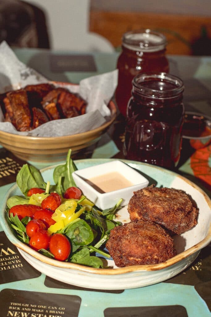 Love No Limit Salmon Croquettes at Chef Brian's Comfort Kitchen (Photo by Jackie Tran)