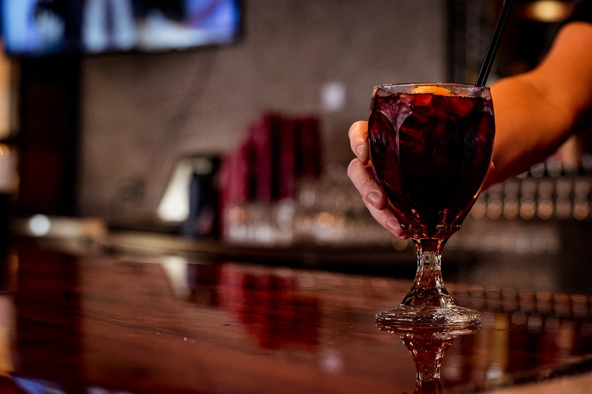 Blackberry Sangria at Garage on 4th (Credit: Jackie Tran)