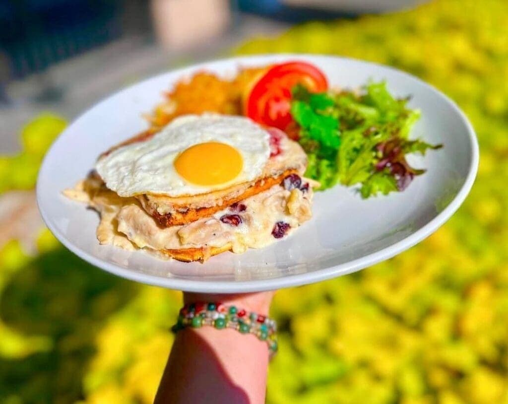 a plate of food