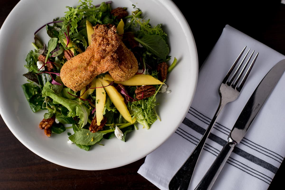 Squash Blossom Salad at Agustin Kitchen (Credit: Jackie Tran)